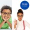 4E's Novelty Costume Glasses for Kids & Adults, Black Retro Nerd Eyeglasses with Clear Lenses, Fake Non-Prescription Glasses for Old Man, Teacher, 100 Days of School, Nerd, Hipster & Funny Costume Accessories